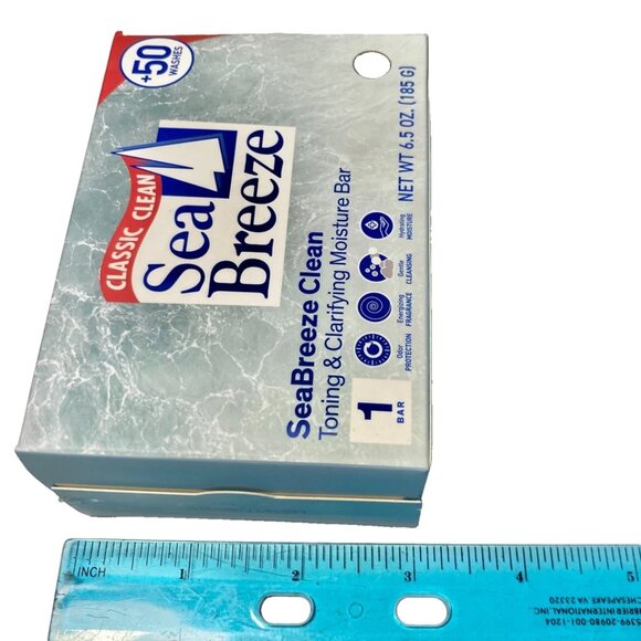 4 SEA BREEZE Classic Clean Toning & Clarifying Moisture BAR SOAP 6.5 oz X 4 Bars - Picture 6 of 6